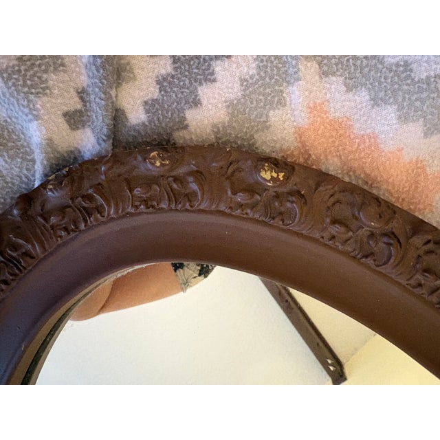 For sale is a beautiful, highly collectible matching pair of genuine antique/vintage oval wall mirrors. Unlike common...