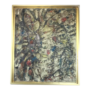 C 1950 Abstract Painting Attr. To Everette Hoffman