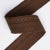 Contemporary SAMPLE - Schumacher Cotton Strie Tape Medium In Chestnut 1" For Sale - Image 3 of 3
