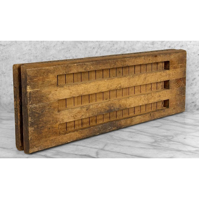 Antique German 20-Row Wood Cigar Mold For Sale - Image 6 of 12