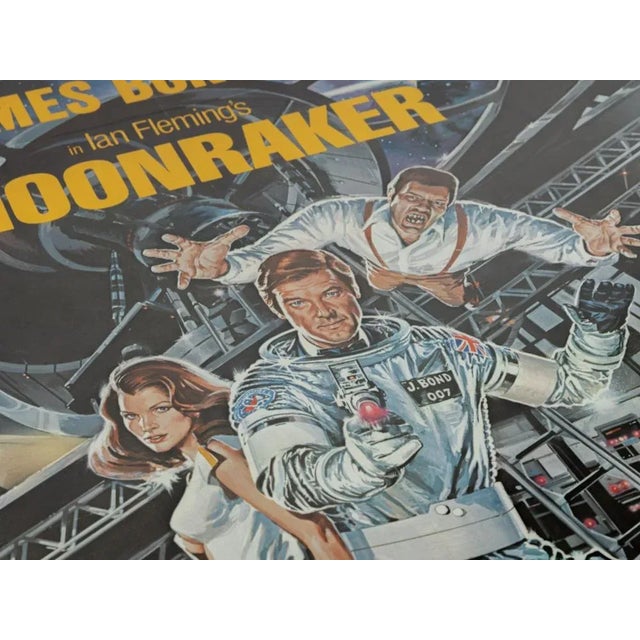 Moonraker Movie Poster with Roger Moore For Sale - Image 10 of 15