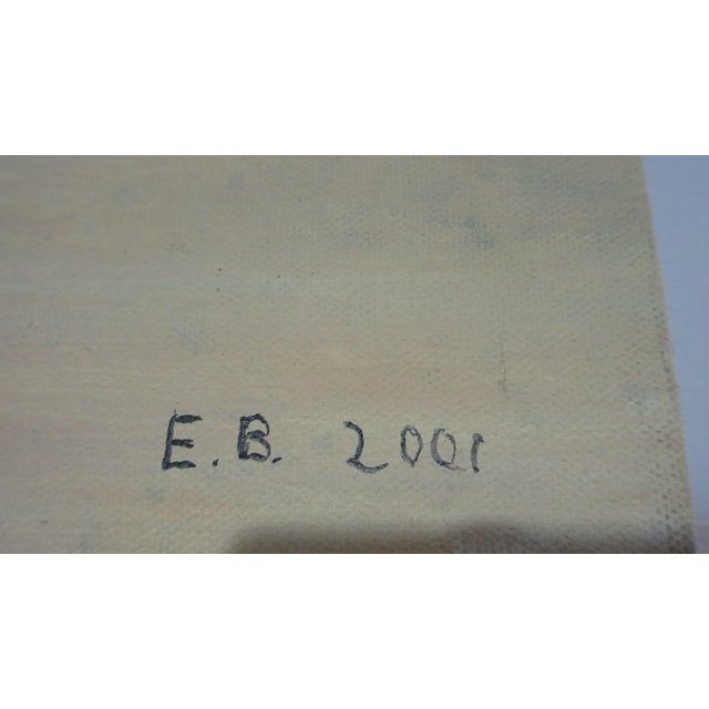 Original Elisha Birnbaum Oil on Canvas Painting Southwestern Native American Home Signed "E. B. 2001" 20x16" For Sale In New York - Image 6 of 7