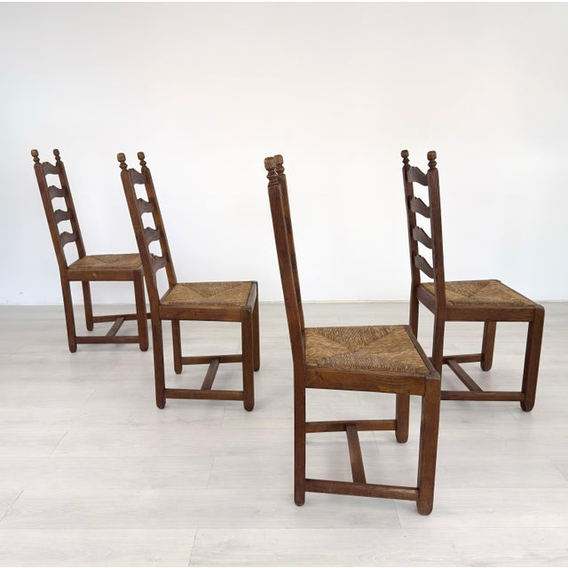 French Farmhouse Dining Chairs – Set of 4 For Sale - Image 4 of 11