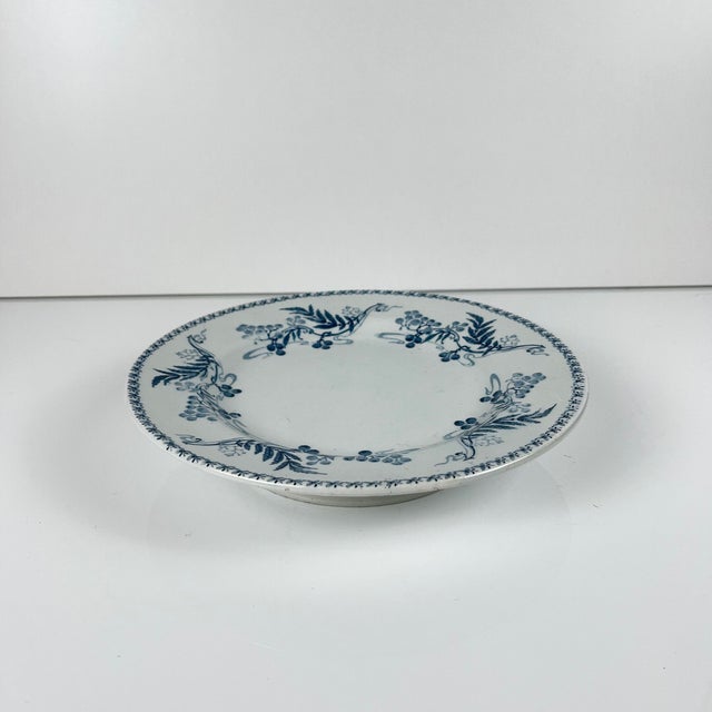 Ceramic Luculus Pedestal Plate from KG Luneville, Late 19th-Early 20th Century For Sale - Image 7 of 12