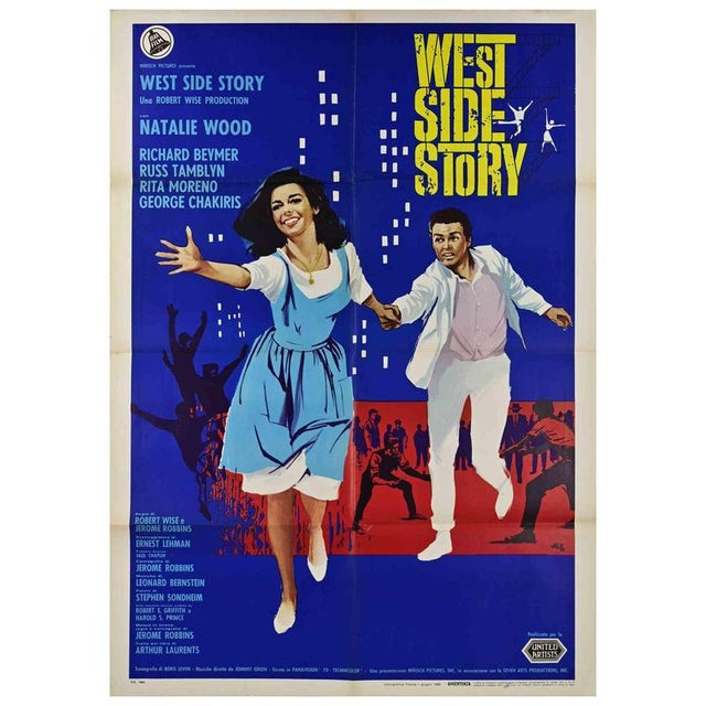 1960s West Side Story Film Poster, USA, 1961 For Sale - Image 5 of 5