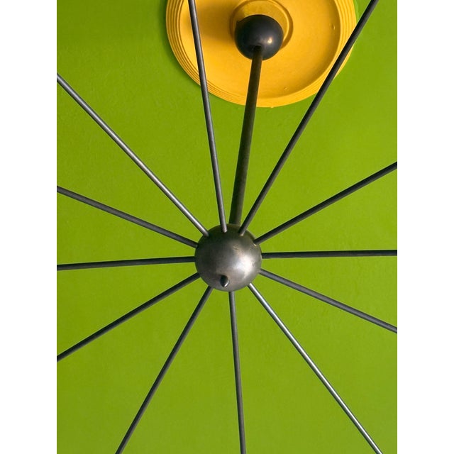 Large Vintage Brass Chandelier, 1950s For Sale - Image 4 of 11