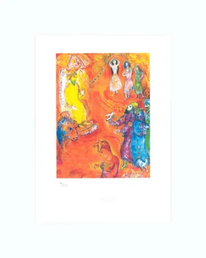 1985 Lithograph "Mille Et Une Nuits (Planche 10)" (1001 Nights, Plate 10) After Marc Chagall
