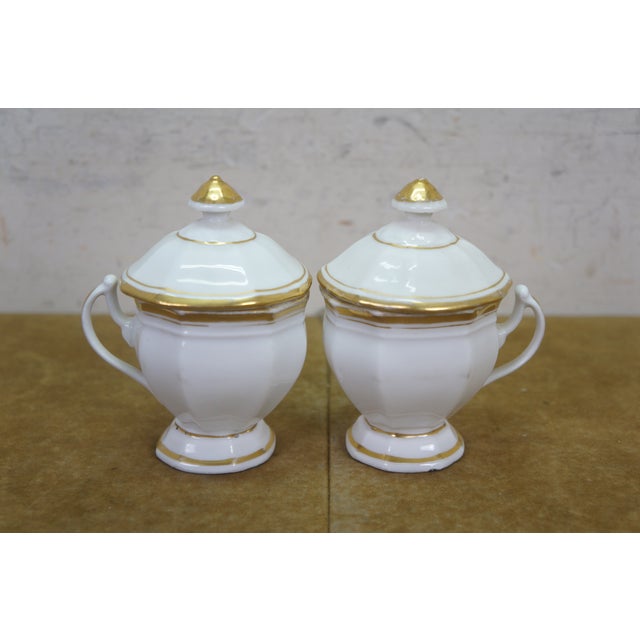 Antique Haviland Limoges Porcelain White & Gold Casserole Serving Tureens 15" - 9 pcs For Sale - Image 14 of 18