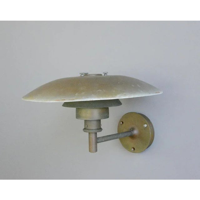 Metal Verdigris Copper Wall Lights by Poul Henningsen, 1950s For Sale - Image 7 of 11
