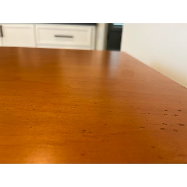 Wood 1990s Solid Maple Wood Square Side Table For Sale - Image 7 of 9