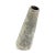 Contemporary Japanese Modern Minimalist White Crackle Raku Ceramic Hana Vertical 3 Vase by Laab Milano For Sale - Image 3 of 6