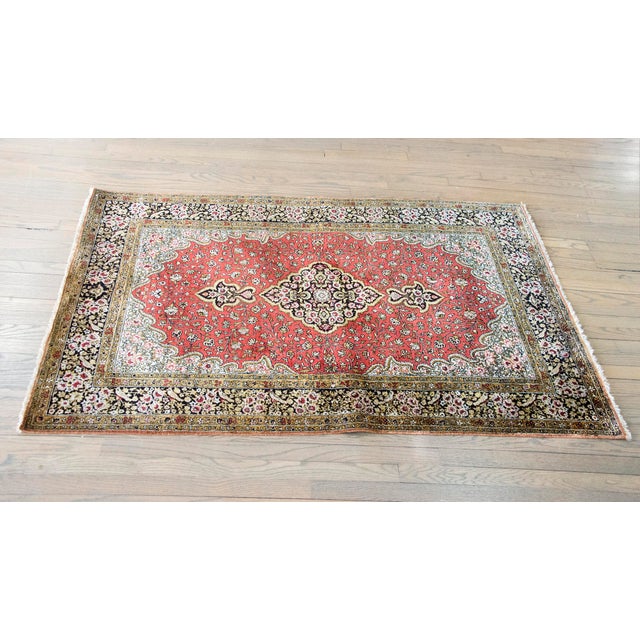 Late 20th Century Persian Silk Qum Rug For Sale - Image 13 of 13