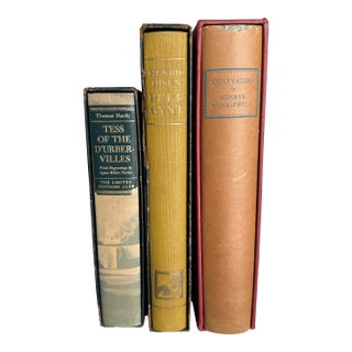 Set of Three Antique Limited Editions Club Books For Sale
