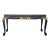 Custom Black Lacquer Chinoiserie Console Table For Sale