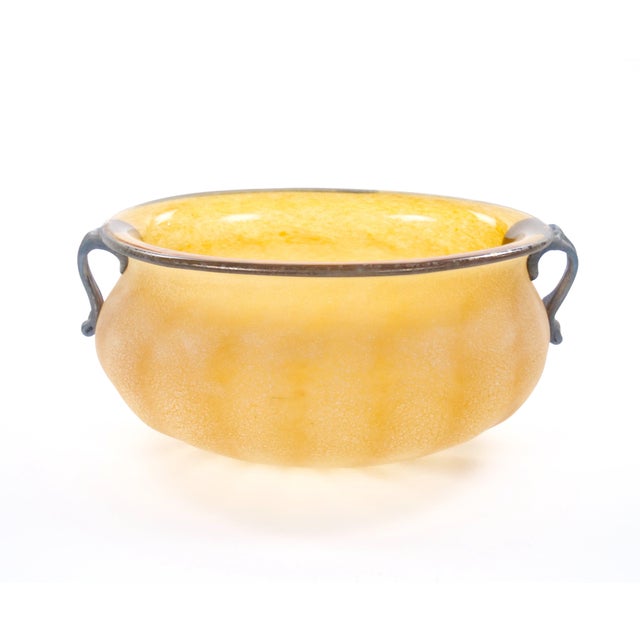 Mid-Century Modern Venetian Art Glass Large Tableware Centerpiece Bowl For Sale - Image 9 of 9