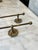 French Provincial Pair Solid Brass Vintage Towel Bars For Sale - Image 3 of 9