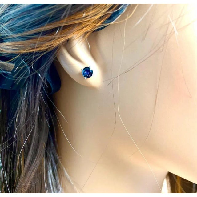 Introducing our exquisite Matched Pair Round Sapphire Stud Earrings, a true embodiment of elegance and sophistication....