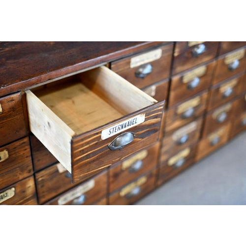 Art Nouveau Ironmongers Shop Counter Drawers, 1890s For Sale - Image 11 of 14