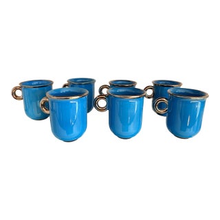 Terra Keramik Coffee/Tea Mugs - Set of 7 For Sale