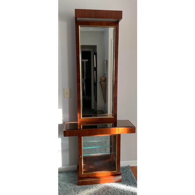 Sienna Vintage Mid Century Mirrored Hall Console For Sale - Image 8 of 8
