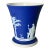 1950s Vintage Hellenistic Mediterranean Neoclassical English Wedgwood Jasperware Urn Vase. For Sale