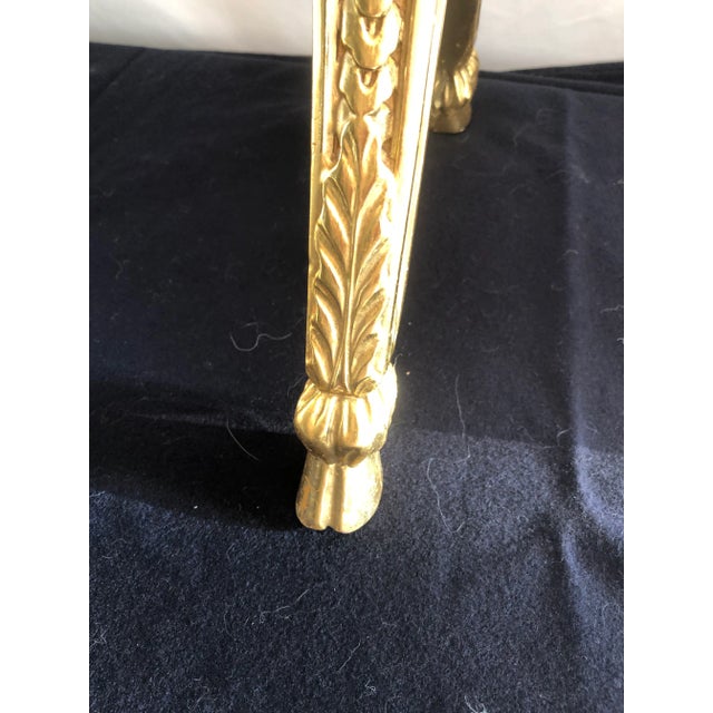 Antique French Gilt Painted Magazine Rack For Sale - Image 4 of 12