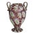 Antique Millefiori Vase in Purple, Green and White, Fratelli Toso Murano 1910 For Sale