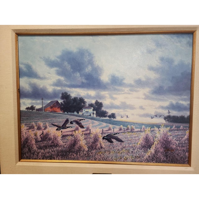 1990s Randy Van Beek Original Oil Painting "Autumn Solitude". For Sale - Image 9 of 10