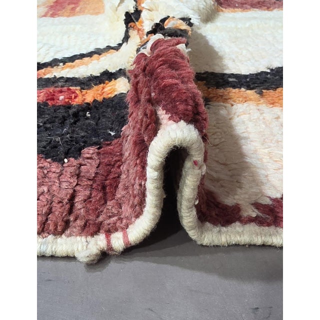 2020s Authentic Terracotta Wool Rug - 6.3 X 4.3 Ft For Sale - Image 5 of 6