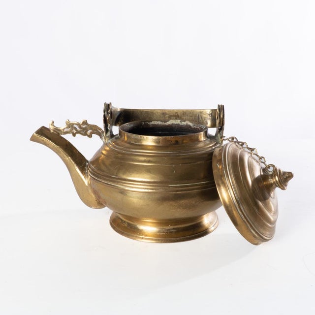 18th Century Brass Tea Kettle For Sale - Image 4 of 10