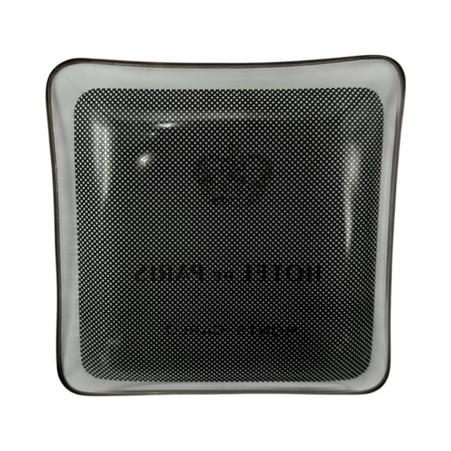 Vintage Hotel De Paris Monte-Carlo Glass Ashtray Catchall Dish For Sale - Image 10 of 11
