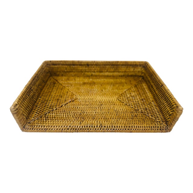 Rattan Desk Organizer For Sale