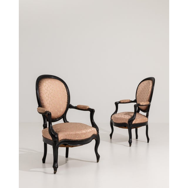 Pair Of Louis Philippe Armchairs For Sale In Greensboro - Image 6 of 12