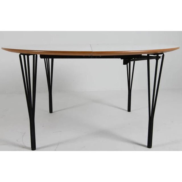 Arne Jacobsen Late 20th Century Piet Hein & Arne Jacobsen Phoenix Dining Table For Sale - Image 4 of 11