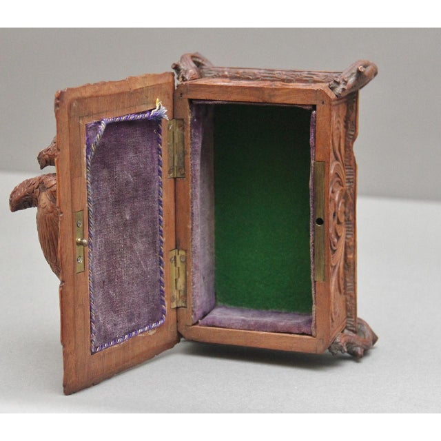 Antique Black Forest Walnut Casket, 1880 For Sale - Image 3 of 10