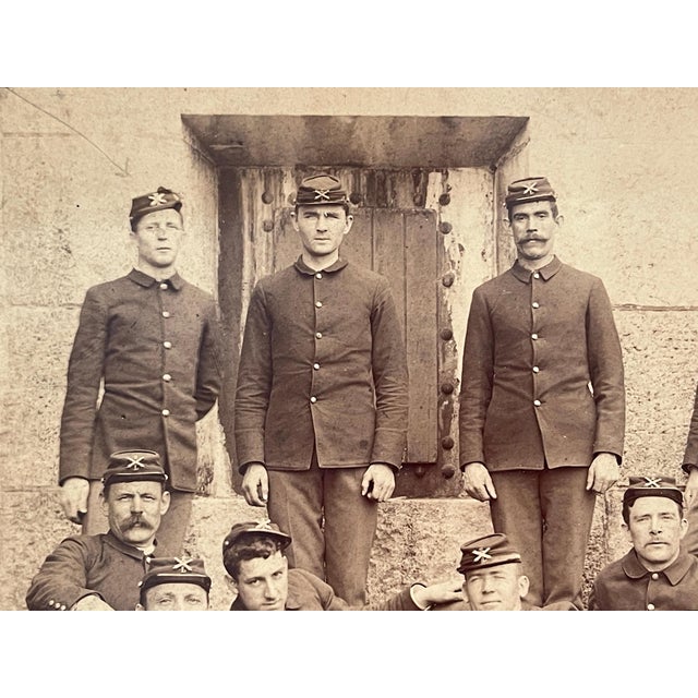 Black Union Civil War Photo 11 L-2 Officers & Dog Possibly Richmond Prisons In Situ For Sale - Image 8 of 12