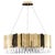 Gold Collection Andromeda Chandelier in Metal and Glass by Jago For Sale - Image 8 of 8