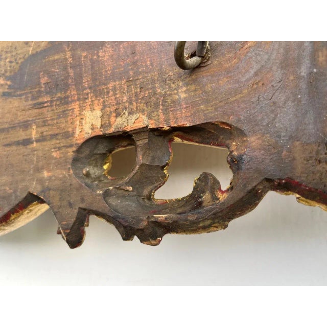 Late 18th Century Baroque Florentine Hand Carved Giltwood Mirror For Sale - Image 9 of 12