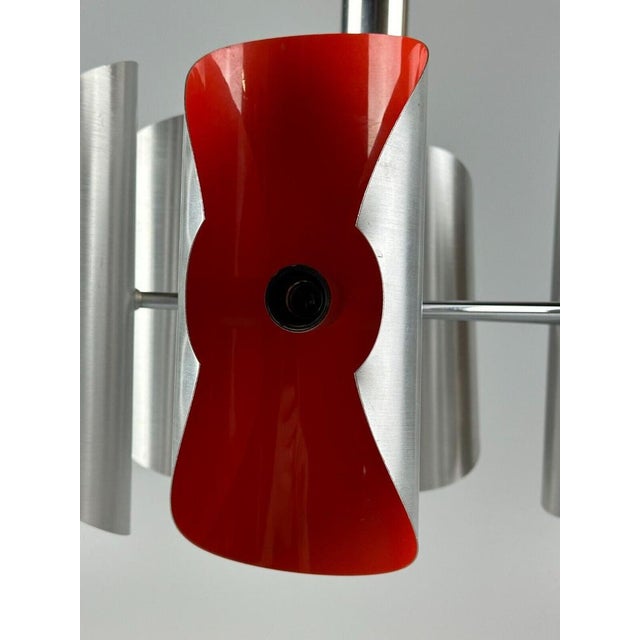 Metal Space Age 6-Flame Sputnik Chandelier in Chromed Metal, 1970s For Sale - Image 7 of 18