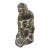 Artist Signed Vintage Inuit Soapstone Sculpture of a Hunter With Seal For Sale