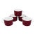 Vintage 1990s Sasaki Tartan Cermaic Cups by Charles Roberts, Red & Green Plaid, Made in Japan, Set of 5 For Sale