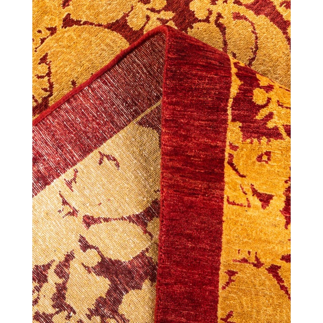 Mogul, One-of-a-Kind Hand-Knotted Area Rug - Red, 4' 2" x 6' 0" For Sale In New York - Image 6 of 8