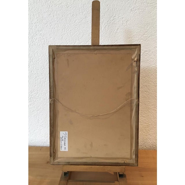 Louis Henri Salzmann, Deux roses en vase, 1938, Pastel on Paper, Framed For Sale - Image 8 of 9