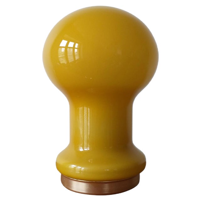 Glass Table Lamp, 1970s For Sale