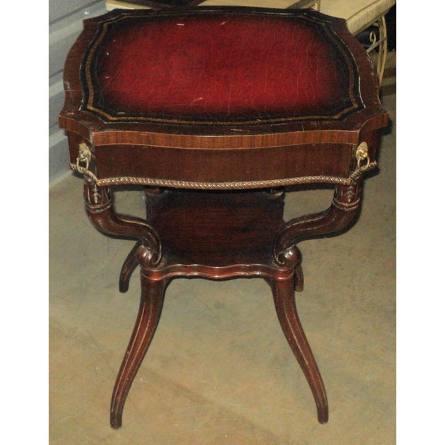 Mid 20th Century Antique Vintage Mahogany Side Table For Sale - Image 5 of 6