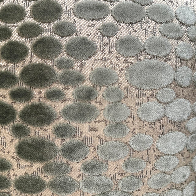 Handcrafted decorative pillow case. Double sided Sea glass, sage oval velvet. 20”X20” Invisible zipper. Only selling the...