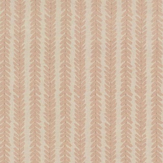 Sample - Schumacher X Veere Grenney Woodperry Fabric in Pink For Sale