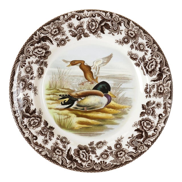 Spode Woodland Salad Plate 8", Mallard For Sale