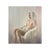 About the painting a delicate oil painting capturing a moment of stillness. The composition focuses on a nude figure...