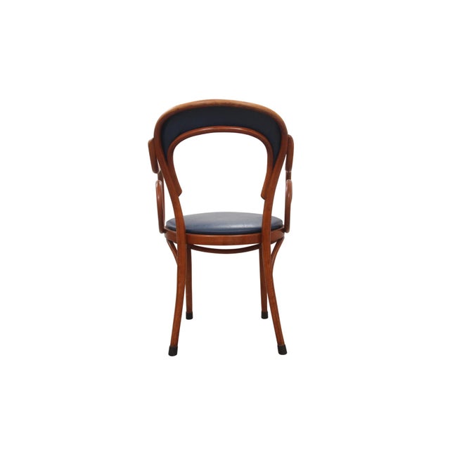 1960s Vintage Upholstered Faux Leather Bentwood Dining Chairs Set Of 4 Chairish